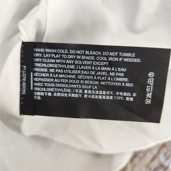 Theory Woven Combo Vest Shirt in Navy & White Size Large NWT Sweater - Picture 12 of 12